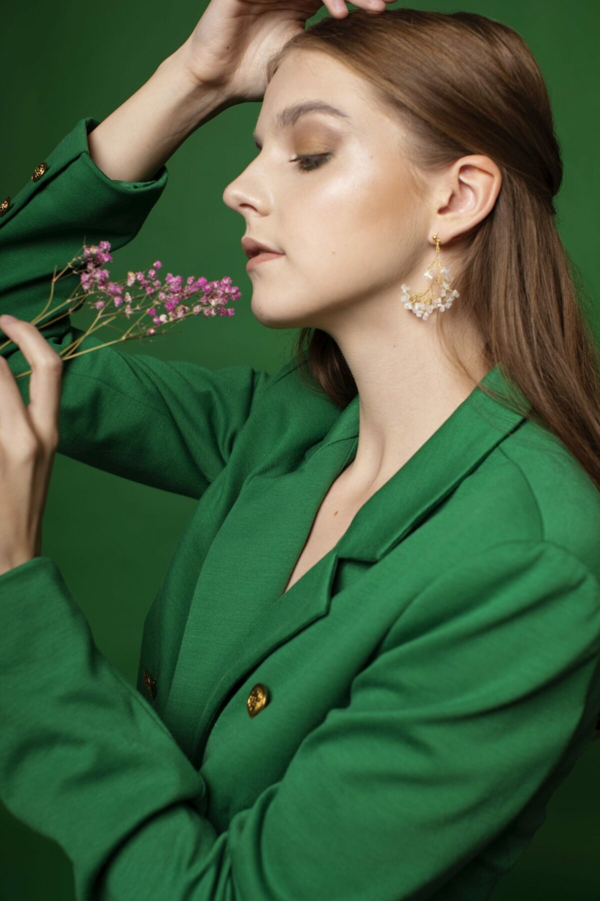 Floral Earrings - kolczyki marki Romańska