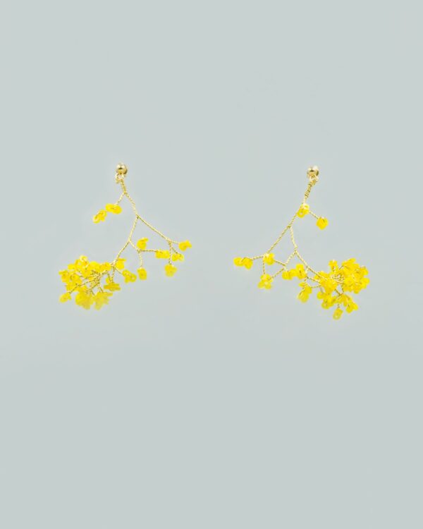 Floral Earrings Golden Hour